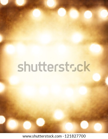 Photo of grunge brown festive background, abstract blur backdrop, Christmas golden frame, New Year greeting card, happy holidays, copy space, Merry Xmas, Christmastime celebration