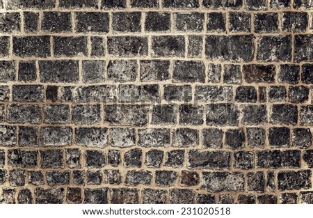 Abstract brick background, beautiful gray brickwork wallpaper, stylish design of house exterior, modern architecture concept