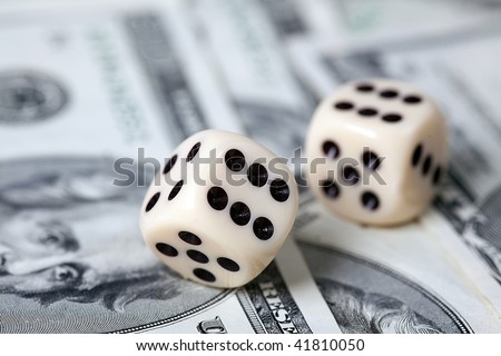 the dice isolated on white background