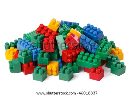 plastic toy blocks