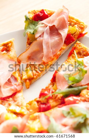 pizza on plate
