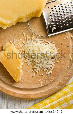 the grated italian hard cheese
