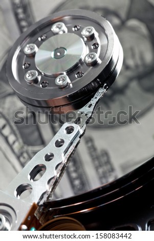 hard disk drive with us dollar