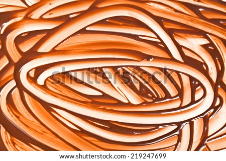 the background painted chocolate finger