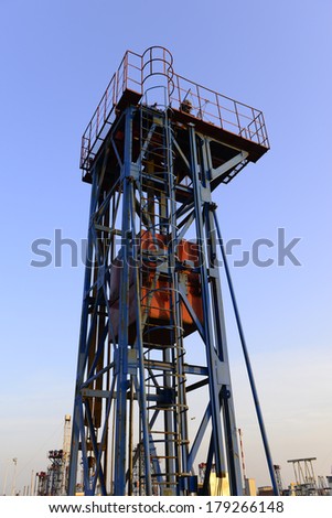 An isolated tower pumping unit in oil field