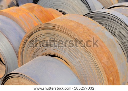 Volume of hot rolled strip in the factory together