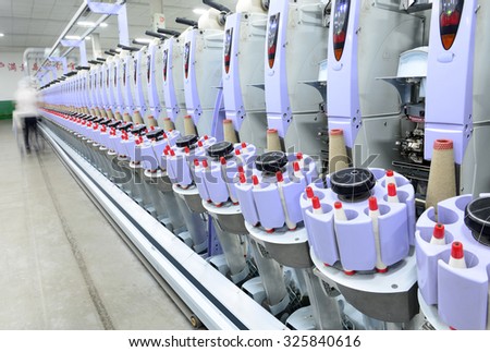 Is operation of spinning equipment within the factory