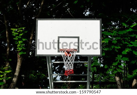 Basketball training field and shooting practice or relax