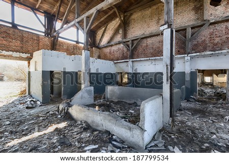 Abandoned barn in northern Poland