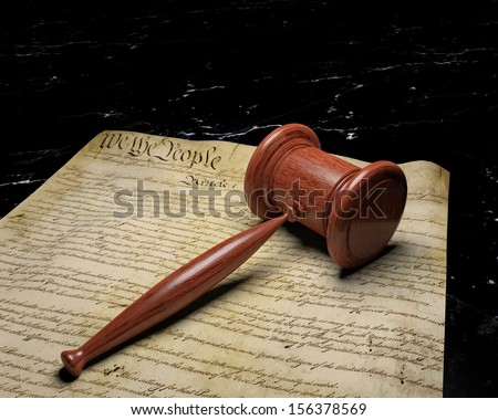 United States Constitution and Gavel 1,  Constitutional Law