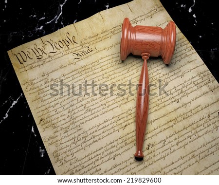 United States Constitution and Gavel 1, Constitutional Law