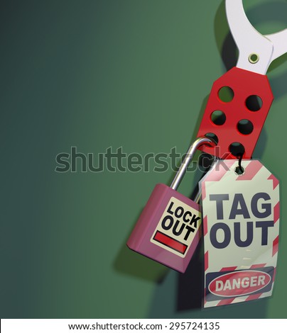 Lockout Tagout. Safety Measures used to secure equipment while under repair, inspection or out of service