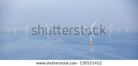 Offshore wind turbine farm