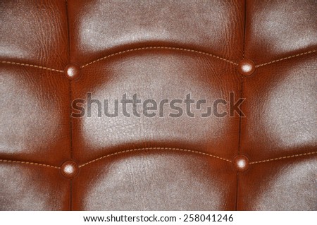 Leather surface of furniture