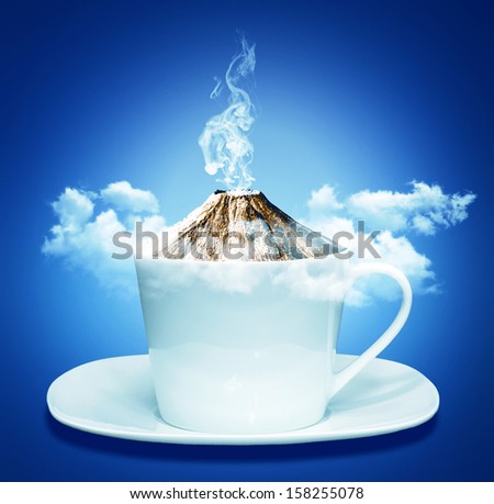 Coffee Cup With Smoke Concept