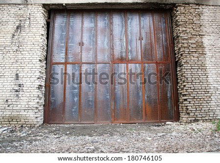 big old garage door