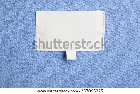 clothes with label tag