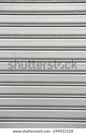 Aluminium white dark list with silver line shapes