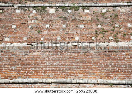 old brick wall big of texture background with space