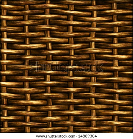Texture of old woven basket