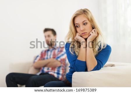 Young Couple Have Problems In Relationship