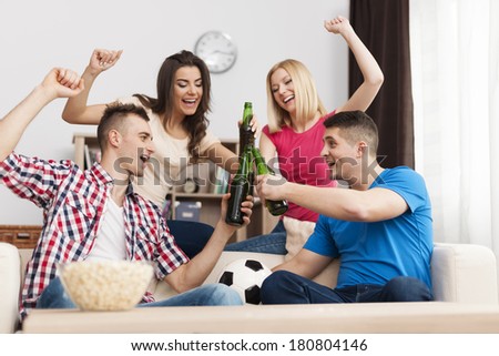 Party home after winning their favorite soccer team