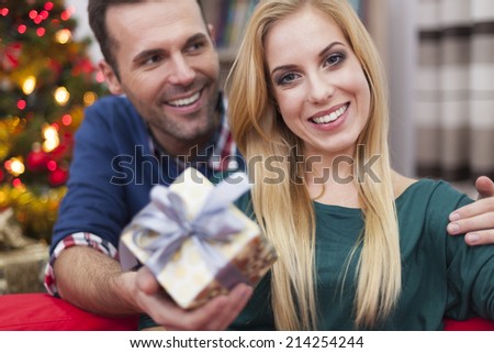 Christmas time is special for couple