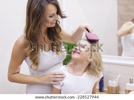 Mommy, you are the best hairdresser!