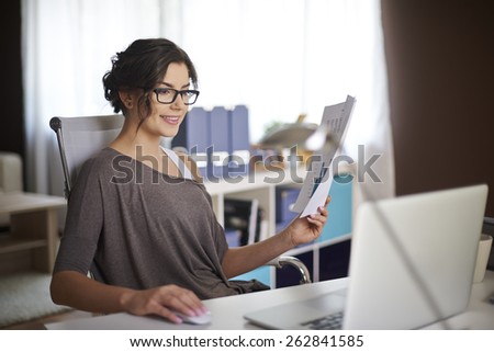 Perfect work environment for her