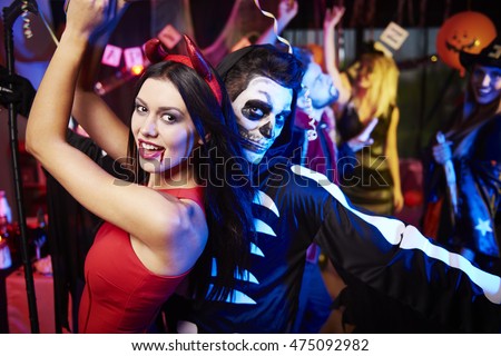 Couple dancing at the party