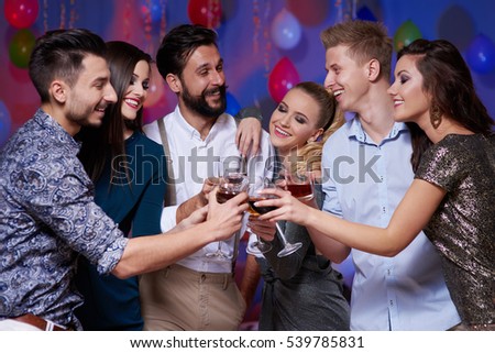 Cheers to the great time at party