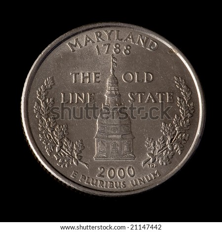 The quarter dollar from Maryland