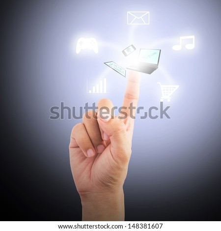 hand select technology in air to connection