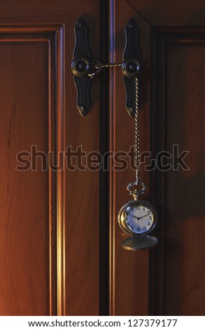 Old silver pocket watch style