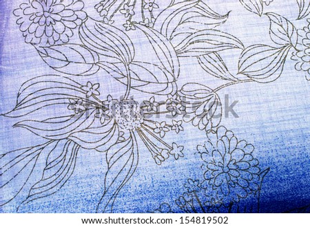 pattern flower on cloth fabric for business