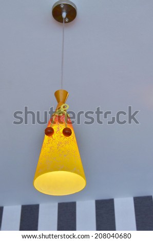 hanging lamp.