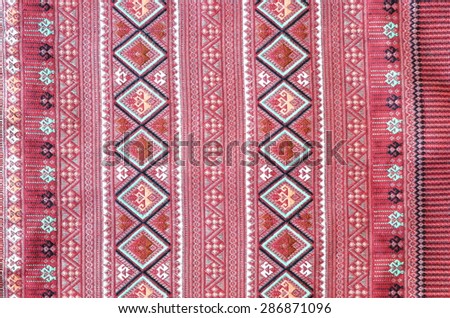 Thailand style woven cloth fabric handmade