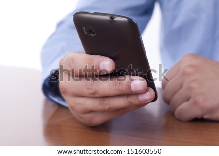 touching the Screen on the Mobile Phone