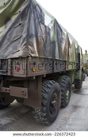 Army Truck on the Street