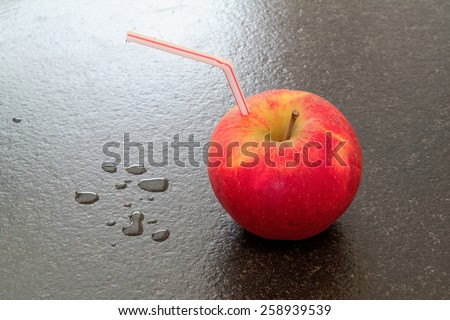 abstract art: Apple to drink