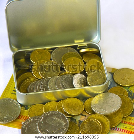 Treasure Chest with Australian Money