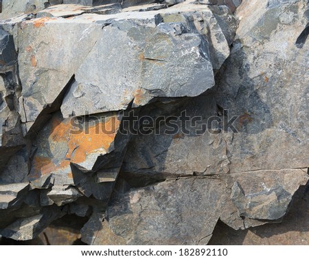 A texture on natural slate. Background.