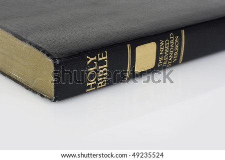 Holy bible isolated on white background