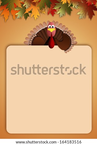 Thanksgiving Day background with turkey Thanksgiving Day background with turkey