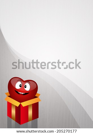 Heart in gift box for organ donation