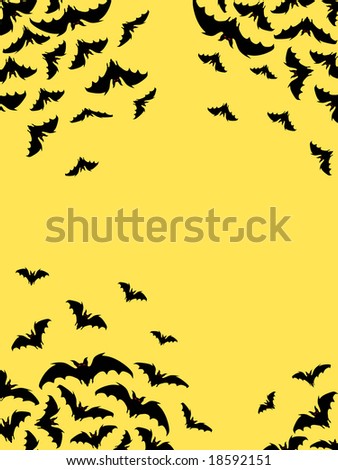 stock vector halloween backgrounds bats silhouette vector