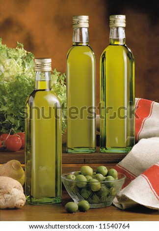 olive oil bottles composition