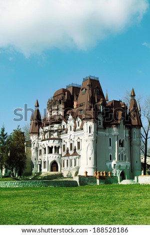 Western Ukraine -Â?Â? MARCH 9: View of FairyTale castle in Western Ukraine on March 9, 2014