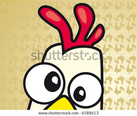 funny chicken. stock vector : funny chicken