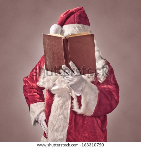 Santa Claus with vintage book Santa Claus with vintage book